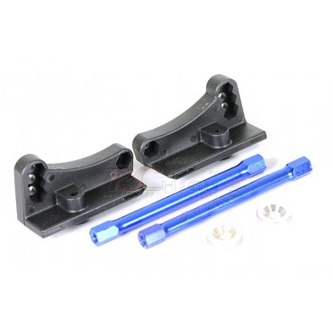 SUPORTE AEROFOLIO 2/PC SIDE WING POST W/WING STAY 2PÇ PARA 1/5 BAJA RAPTOR BUGGY 5XB HSP REDCAT HIMOTO HIM 54021